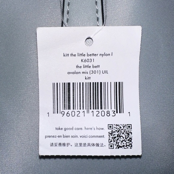 Kate Spade Kitt Nylon Large Tote Avalon Mist Like New - Picture 7 of 16